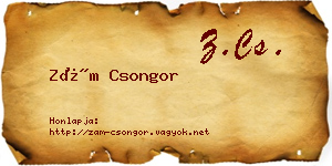 Zám Csongor névjegykártya