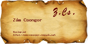 Zám Csongor névjegykártya